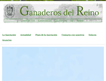 Tablet Screenshot of ganaderosdelreino.org